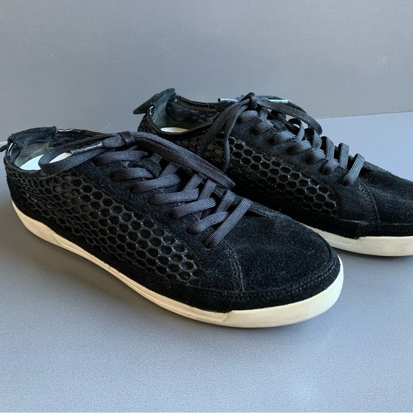 Crime London 🇬🇧 Sneaker Suede Glittery Mesh EU Size 40 US Size 9.5 - Picture 4 of 10